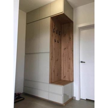 Шкаф распашной для прихожей 2066 (Вешалки, серый цвет) Шкаф распашной для прихожей 2066 (Вешалки, серый цвет)