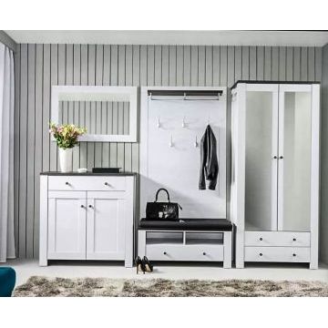 Мебель в прихожую 2165 (Белый цвет, современный стиль) Мебель в прихожую 2165 (Белый цвет, современный стиль)