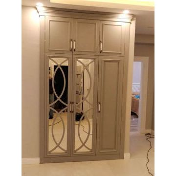 Шкаф распашной с 3д фасадом 187 (Зеркало, ЛДСП) Шкаф распашной с 3д фасадом 187 (Зеркало, ЛДСП)