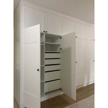 Шкаф белый распашной РД17 (Встроенный, современный стиль)