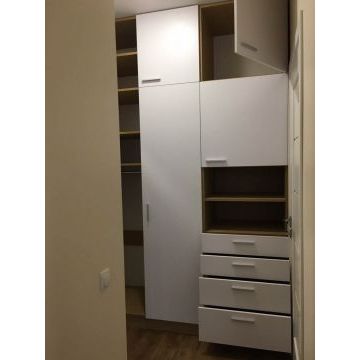 Шкаф белый распашной для прихожей РД21 (Антресоль, ЛДСП)