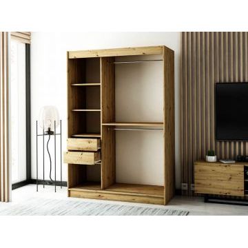 Шкаф-купе с 3д фасадом для прихожей 181 (Черный)