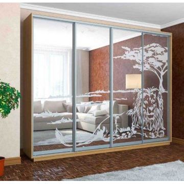 Шкаф-купе с пескоструем “Саванна” 241 (Бежевый, ЛДСП) Шкаф-купе с пескоструем “Саванна” 241 (Бежевый, ЛДСП)