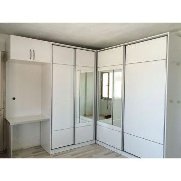 Шкаф-купе угловой 0145 (Письменный стол, ЛДСП) Шкаф-купе угловой 0145 (Письменный стол, ЛДСП)