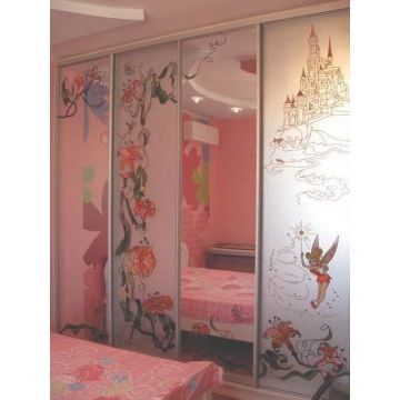 Шкаф-купе в детскую 219 (Для девочек, розовый) Шкаф-купе в детскую 219 (Для девочек, розовый)