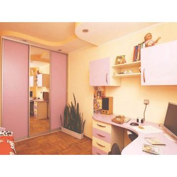 Шкаф-купе для детской комнаты 208 (Розовый) Шкаф-купе для детской комнаты 208 (Розовый)