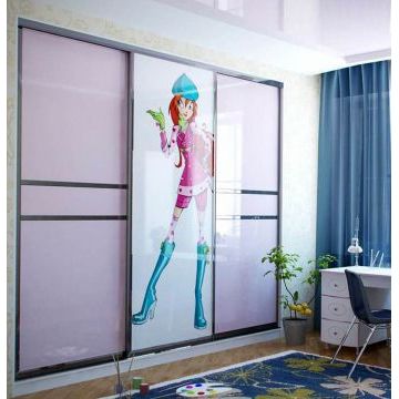 Шкаф-купе в детскую 103 (Фотопечать, для девочки) Шкаф-купе в детскую 103 (Фотопечать, для девочки)