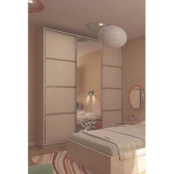 Шкаф-купе в детскую 207 (Зеркало, бежевый) Шкаф-купе в детскую 207 (Зеркало, бежевый)