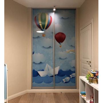 Шкаф-купе в детскую 215 (Фотопечать, ЛДСП) Шкаф-купе в детскую 215 (Фотопечать, ЛДСП)