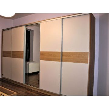 Шкаф-купе для спальни 2038 (ЛДСП, белый)