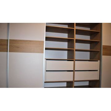 Шкаф-купе для спальни 2038 (ЛДСП, белый)