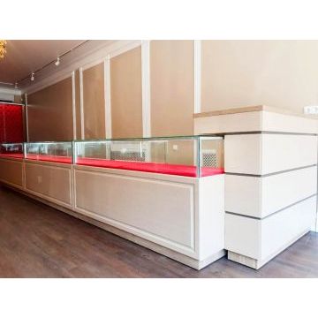 Мебель для ювелирного магазина 2041 (Белый цвет, ЛДСП)