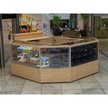 Торговый остров круглый ТМ51 (Бежевый, ЛДСП) Торговый остров круглый ТМ51 (Бежевый, ЛДСП)