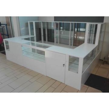 Торговый остров 2093 (Стеклянные полки, МДФ) Торговый остров 2093 (Стеклянные полки, МДФ)