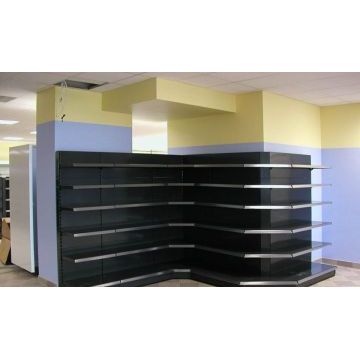 Торговый прилавок для продуктового 2071 (Черный, пластик)