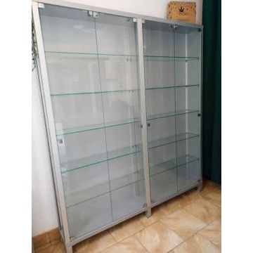 Прилавок с полками из стекла ТМ32 (Белый, современный стиль) Прилавок с полками из стекла ТМ32 (Белый, современный стиль)