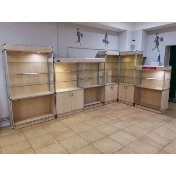 Торговая витрина для магазина TM02 (Бежевый цвет, ЛДСП)