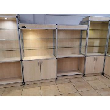 Торговая витрина для магазина TM02 (Бежевый цвет, ЛДСП)