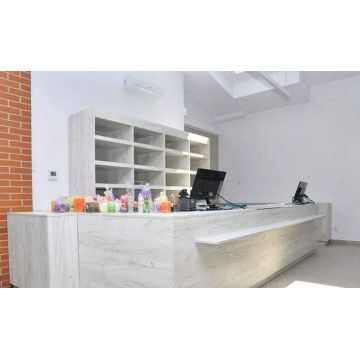 Торговая витрина ТМ26 (ЛДСП, светло-серый)