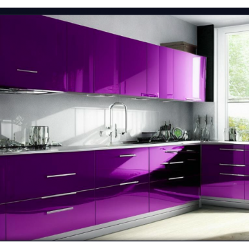 Фиолетовая кухня глянцевая К498 (Линейная) Фиолетовая кухня глянцевая К498 (Линейная)