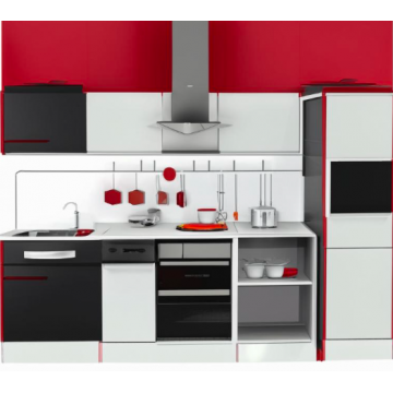 Кухня в стиле хай-тек K094 (Матовая, двухцветная)