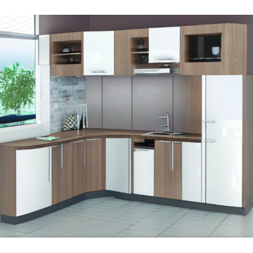 Кухня из ЛДСП угловая К269 (Большая, современный стиль) Кухня из ЛДСП угловая К269 (Большая, современный стиль)