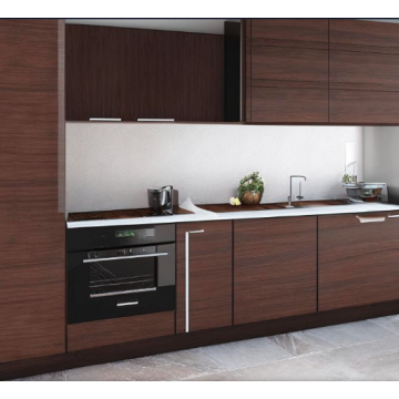 Кухня из ЛДСП К266 (Темно-коричневый цвет, линейная) Кухня из ЛДСП К266 (Темно-коричневый цвет, линейная)