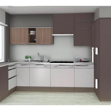 Кухня из ЛДСП К261 (П-образная, матовая) Кухня из ЛДСП К261 (П-образная, матовая)