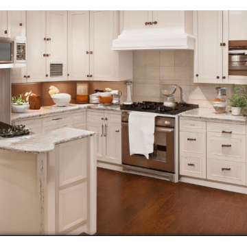 Кухня Cleaf К294 (Бело-коричневый цвет, п-образная) Кухня Cleaf К294 (Бело-коричневый цвет, п-образная)