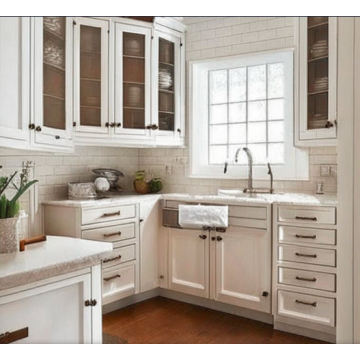 Кухня угловая Cleaf К297 (Белый, коричневый) Кухня угловая Cleaf К297 (Белый, коричневый)