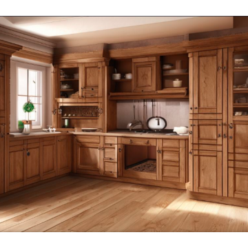 Кухня из массива дуба К8400 (Фактура дерева, классический стиль) Кухня из массива дуба К8400 (Фактура дерева, классический стиль)