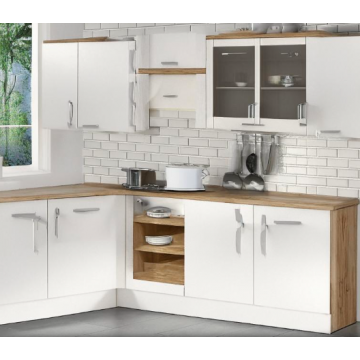 Кухня из массива ольхи К589 (Белый цвет)