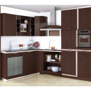 Кухня из рамочного МДФ К163 (Коричневый цвет)