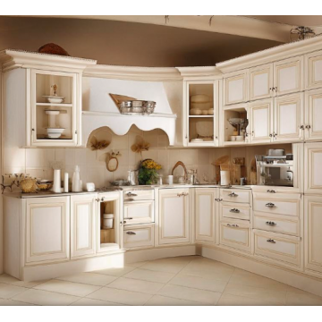 Кухня из рамочного МДФ К158 (Белая, стиль прованс) Кухня из рамочного МДФ К158 (Белая, стиль прованс)