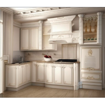 Кухня из рамочного МДФ К153 (Белая, классический стиль) Кухня из рамочного МДФ К153 (Белая, классический стиль)