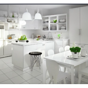 Кухня из рамочного МДФ К150 (Белая, п-образная) Кухня из рамочного МДФ К150 (Белая, п-образная)