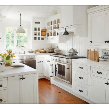 Кухня в стиле кантри К725 (Белая, со встроенной техникой)