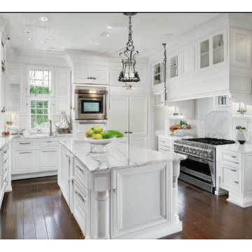 Кухня в классическом стиле с островом К767 (МДФ, белая) Кухня в классическом стиле с островом К767 (МДФ, белая)