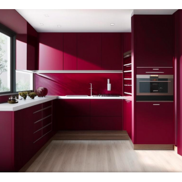 Кухня красная угловая К49 (Небольшая,пластик) Кухня красная угловая К49 (Небольшая,пластик)