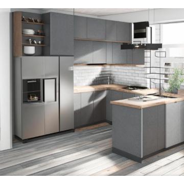 Кухня в стиле лофт К41 (Серый цвет) Кухня в стиле лофт К41 (Серый цвет)