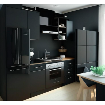 Кухня маленькая стильная К2008 (Черный цвет) Кухня маленькая стильная К2008 (Черный цвет)