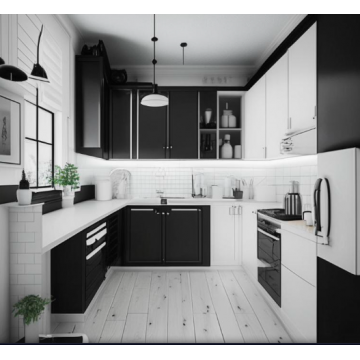 Кухня маленькая К203 (Черно-белая) Кухня маленькая К203 (Черно-белая)