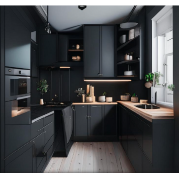 Кухня маленькая К212 (Черный цвет) Кухня маленькая К212 (Черный цвет)