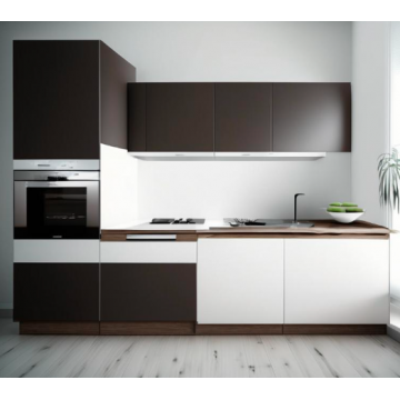 Кухня в стиле минимализм К7009 (Белая, венге) Кухня в стиле минимализм К7009 (Белая, венге)