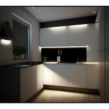 Кухня в стиле модерн угловая К724 (Встроенная подсветка) Кухня в стиле модерн угловая К724 (Встроенная подсветка)