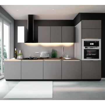 Кухня в стиле модерн двухцветная К91 (Без ручек) Кухня в стиле модерн двухцветная К91 (Без ручек)