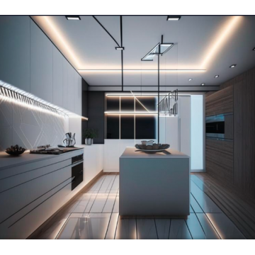 Кухня в стиле модерн К22 (Световые линии) Кухня в стиле модерн К22 (Световые линии)