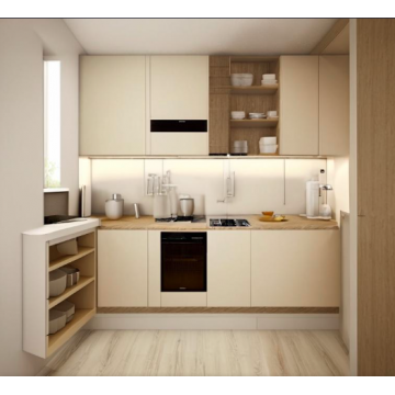 Кухня для офиса маленькая К100 (Линейная, бежевая) Кухня для офиса маленькая К100 (Линейная, бежевая)