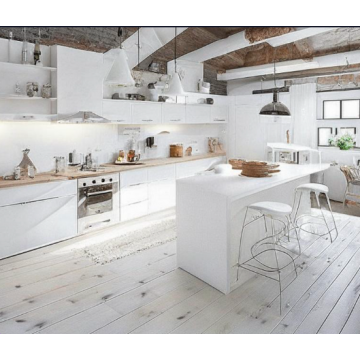 Кухня с барной стойкой К58 (Белый цвет) Кухня с барной стойкой К58 (Белый цвет)