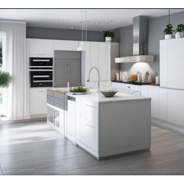 Кухня с островом К7810 (Бело-серый цвет) Кухня с островом К7810 (Бело-серый цвет)